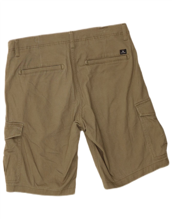 Jack & Jones Pantaloncini cargo da uomo vestibilità regolare medi W32 cotone kaki