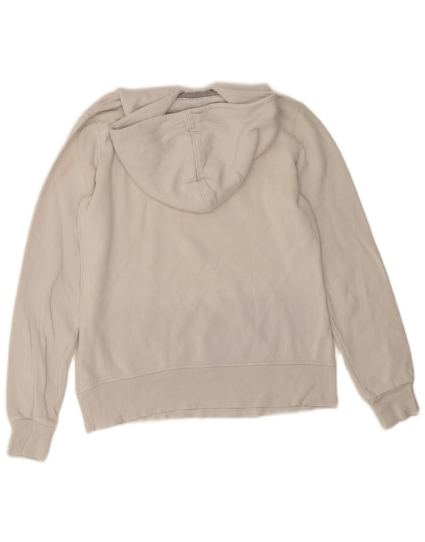 Felpa con cappuccio grafica Champion Herritage Fit da donna UK 14 Medium White