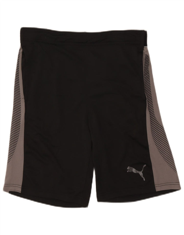 Pantaloncini sportivi grafici PUMA da uomo color block medio nero