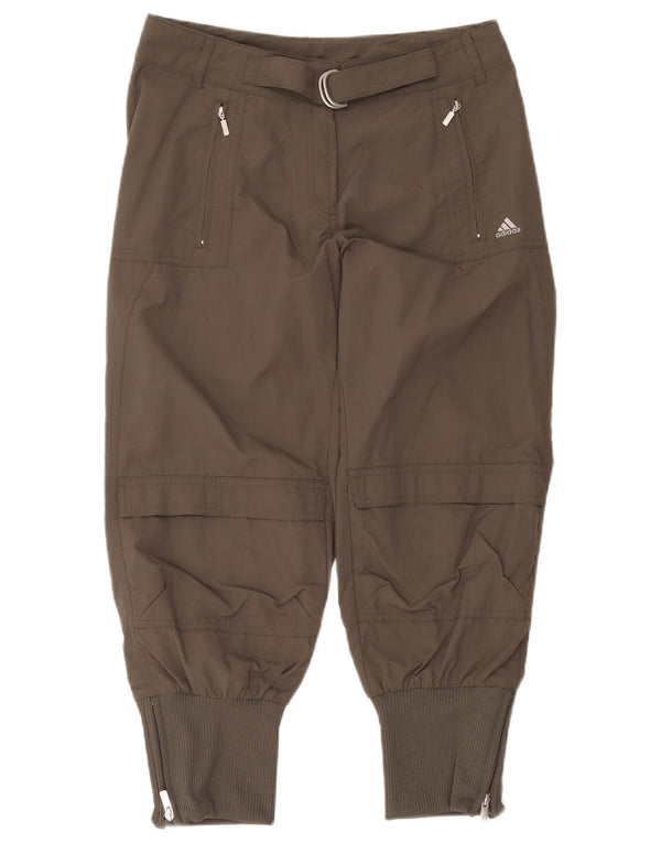 Pantaloni da tuta da donna Adidas Climalite Capri Joggers UK 10 Small Grigio