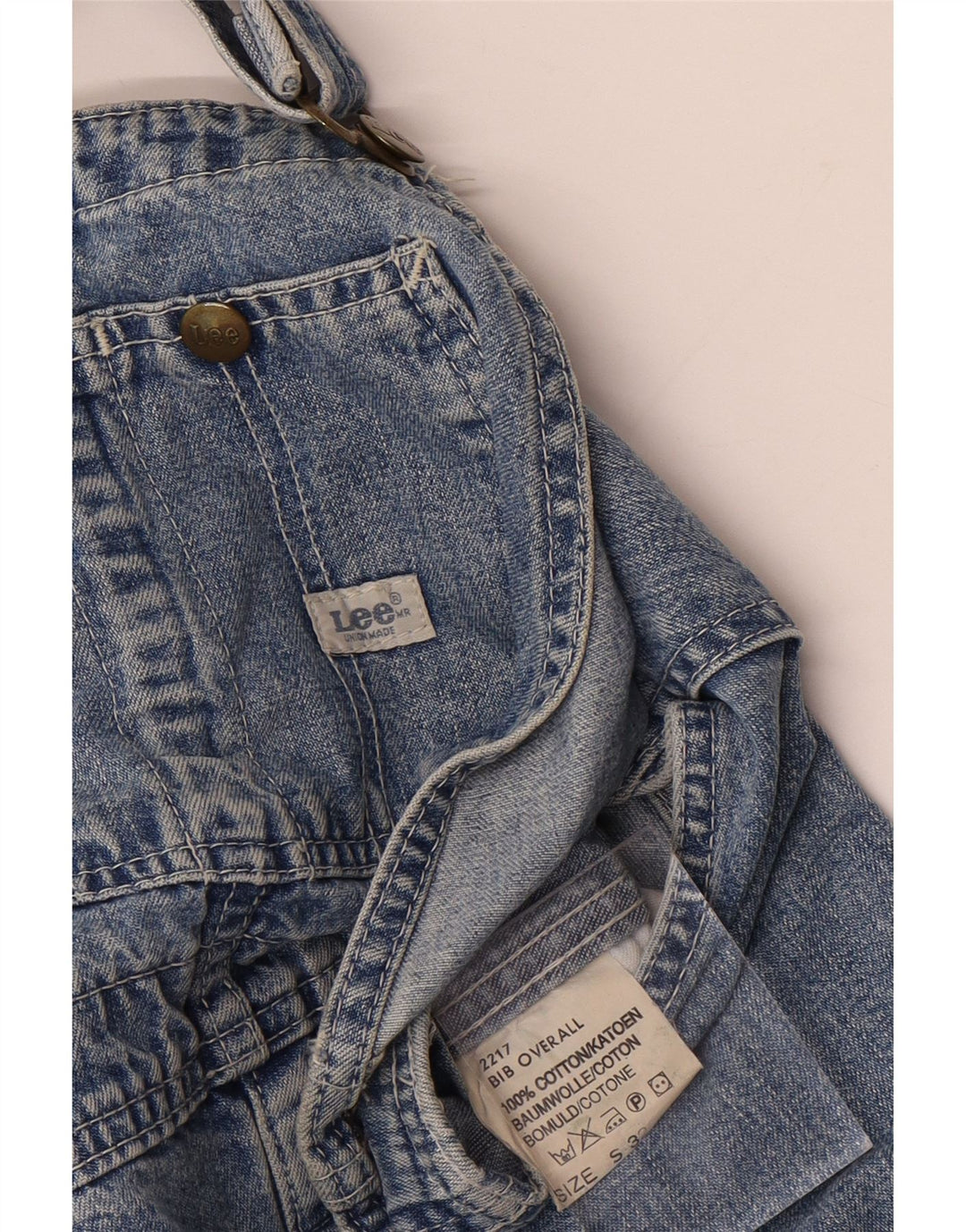 Salopette cargo da uomo Lee Jeans W32 L30 cotone blu