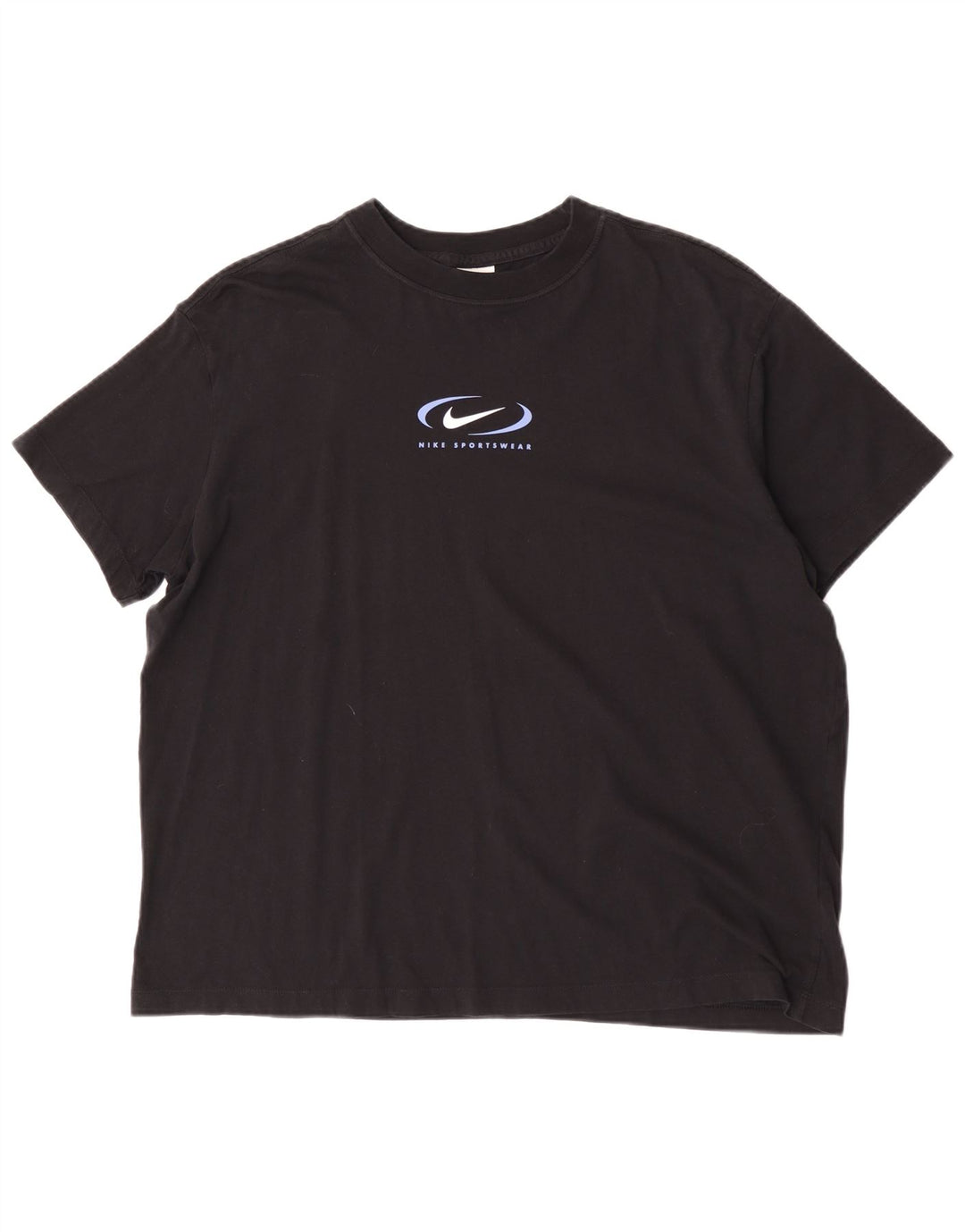 T-shirt grafica da uomo Nike Top grande in cotone nero