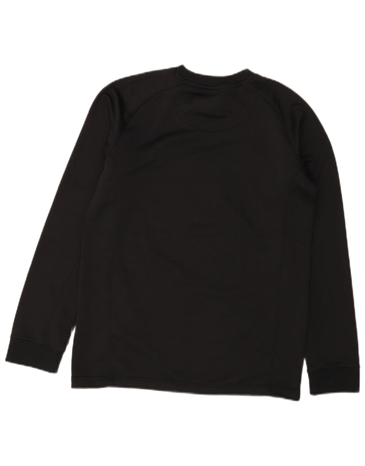 Top Nike da bambino Dri Fit Graphic manica lunga 13-14 anni XL poliestere nero
