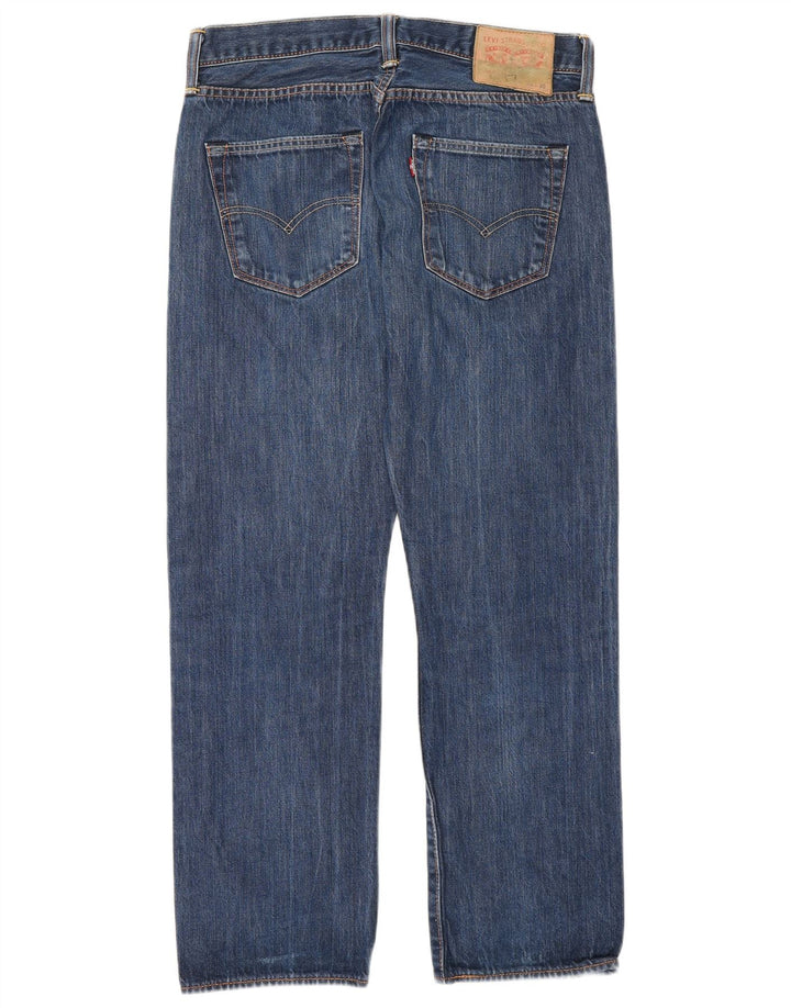 Jeans dritti da uomo Levi's W32 L30 in cotone blu