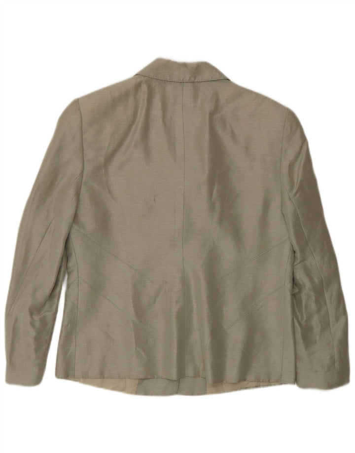 Giacca blazer da donna con maniche a 3/4 e 2 bottoni Valentino UK 12 Verde medio