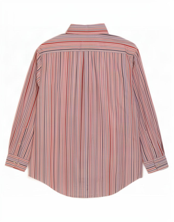 Camicia da uomo Tommy Hilfiger media cotone a righe multicolore anni '80