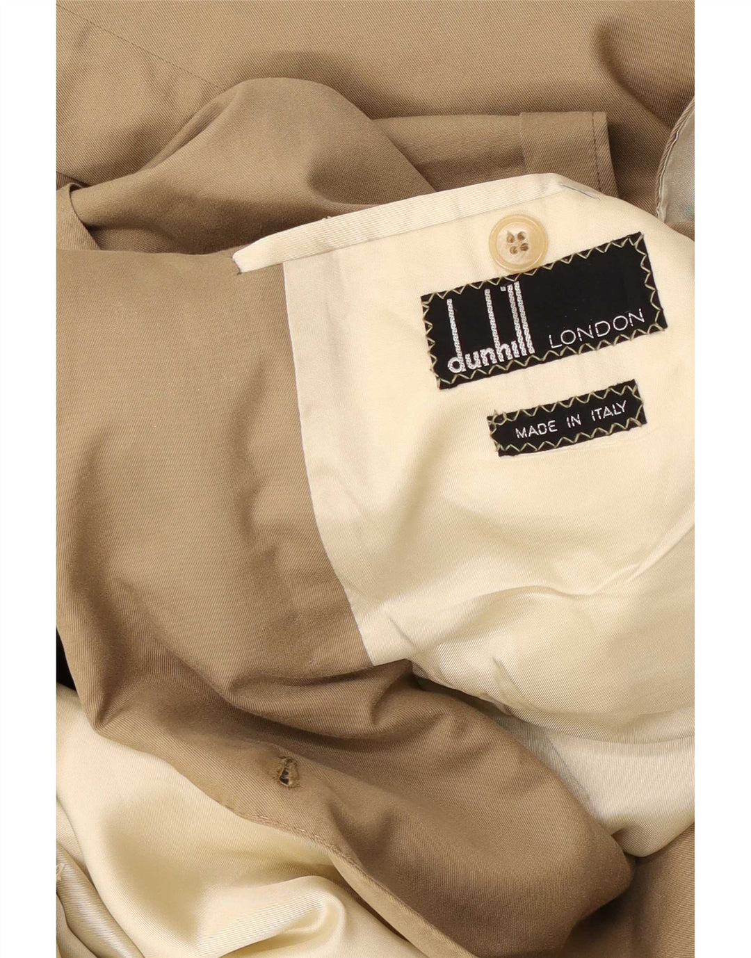 Giacca blazer doppiopetto da uomo DUNHILL UK 38 beige medio