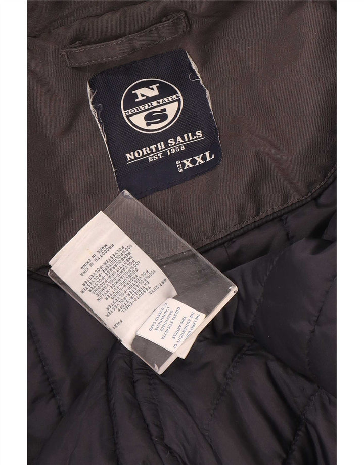 Giacca imbottita bomber da uomo North Sails UK 44 2XL Poliestere grigio