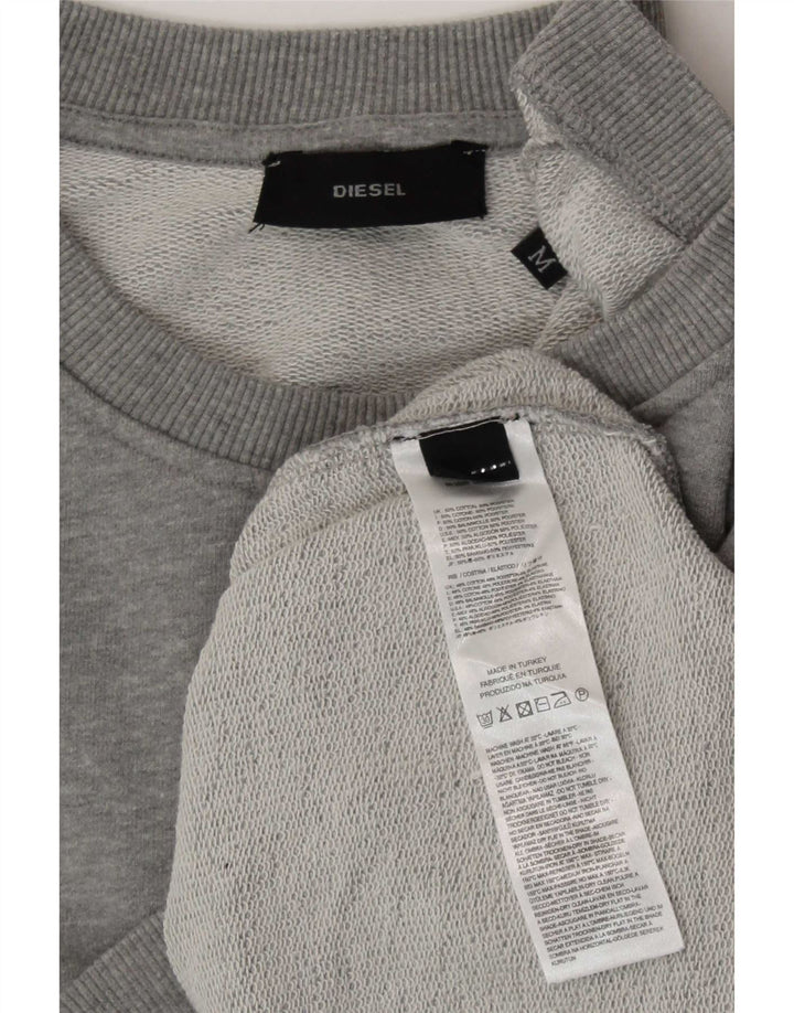 Giacca da ginnastica oversize da donna Diesel UK 14 Cotone grigio medio