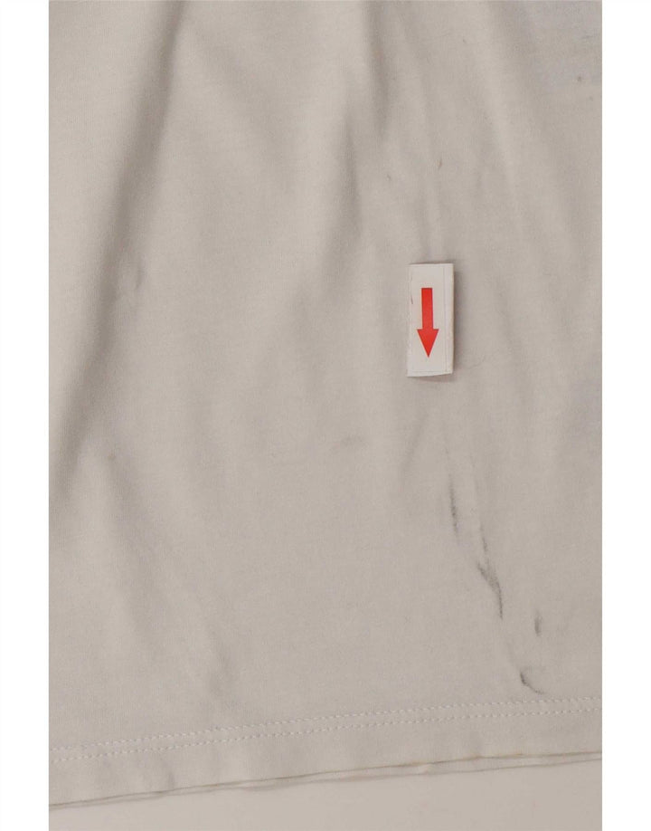 T-shirt grafica da donna Levi's Top UK 14 cotone bianco medio