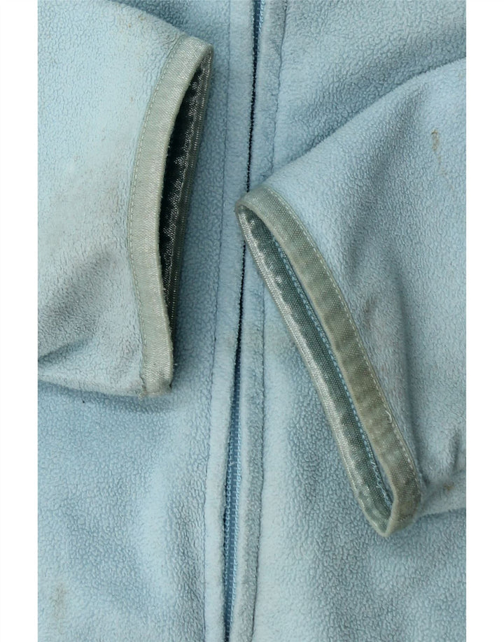 Giacca in pile con cappuccio Reebok da donna UK 18 XL blu poliestere