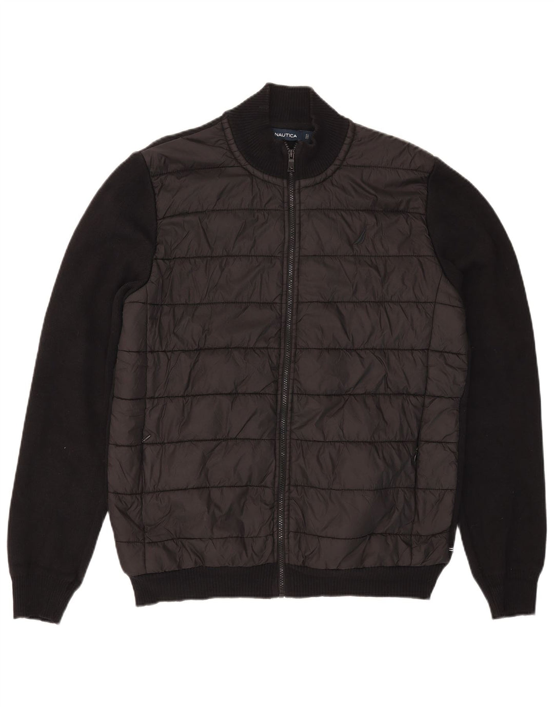 Maglione cardigan da uomo Nautica grande cotone nero