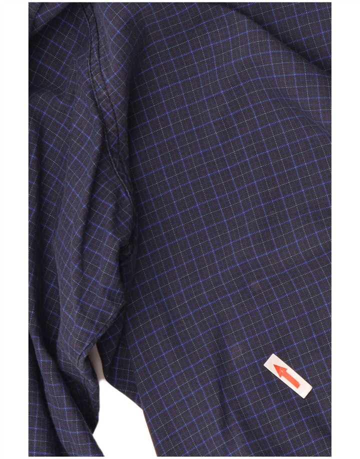 Camicia a quadri Levi's da uomo in cotone a quadri blu medio