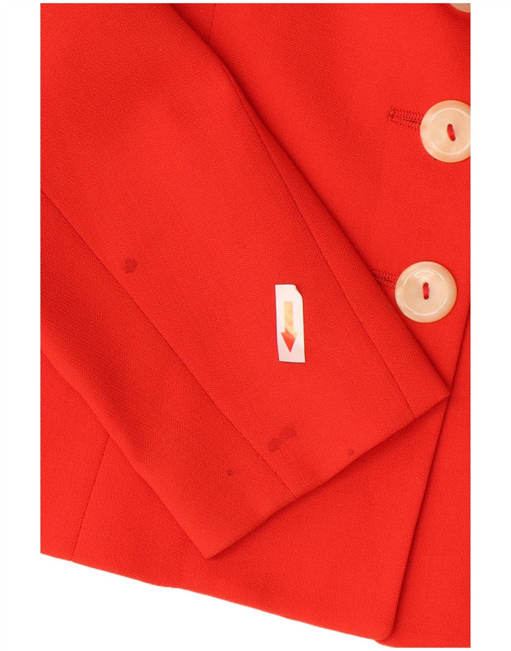 Set gonna vintage da donna a 3 bottoni e 2 pezzi IT 40 piccolo W28 lana rossa