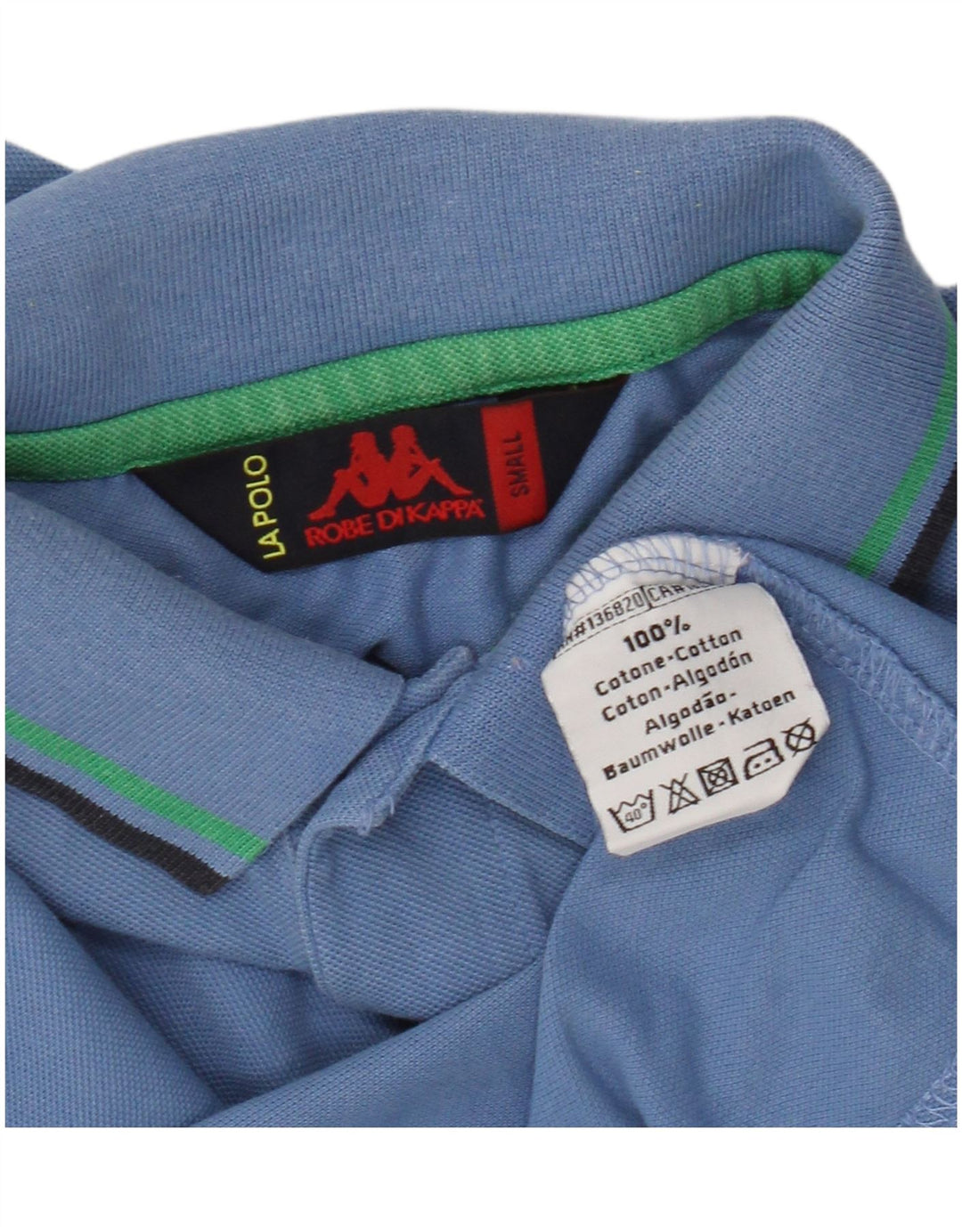 Polo Kappa Uomo Small Blu Cotone