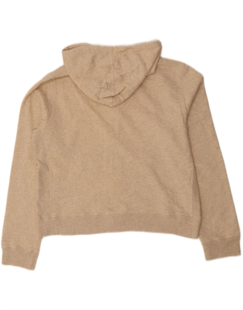 RALPH LAUREN Womens Crop Zip Hoodie Sweater UK 18 XL Beige Cotton Vintage Ralph Lauren and Second-Hand Ralph Lauren from Messina Hembry 