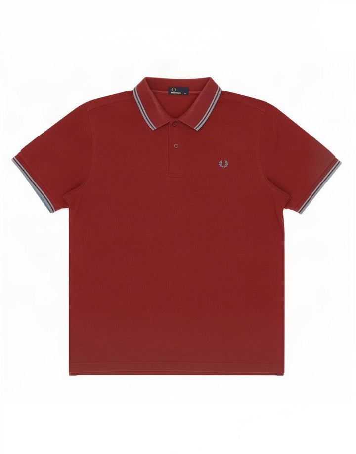 Polo da uomo Fred Perry XL in cotone marrone