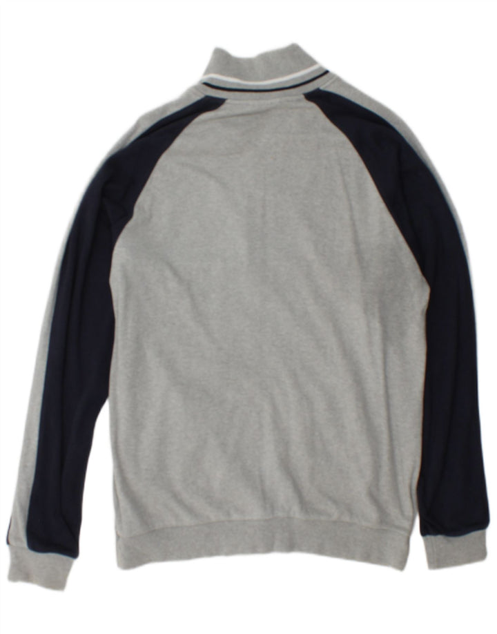 Giacca da tuta da uomo Champion, grande, in cotone color block grigio