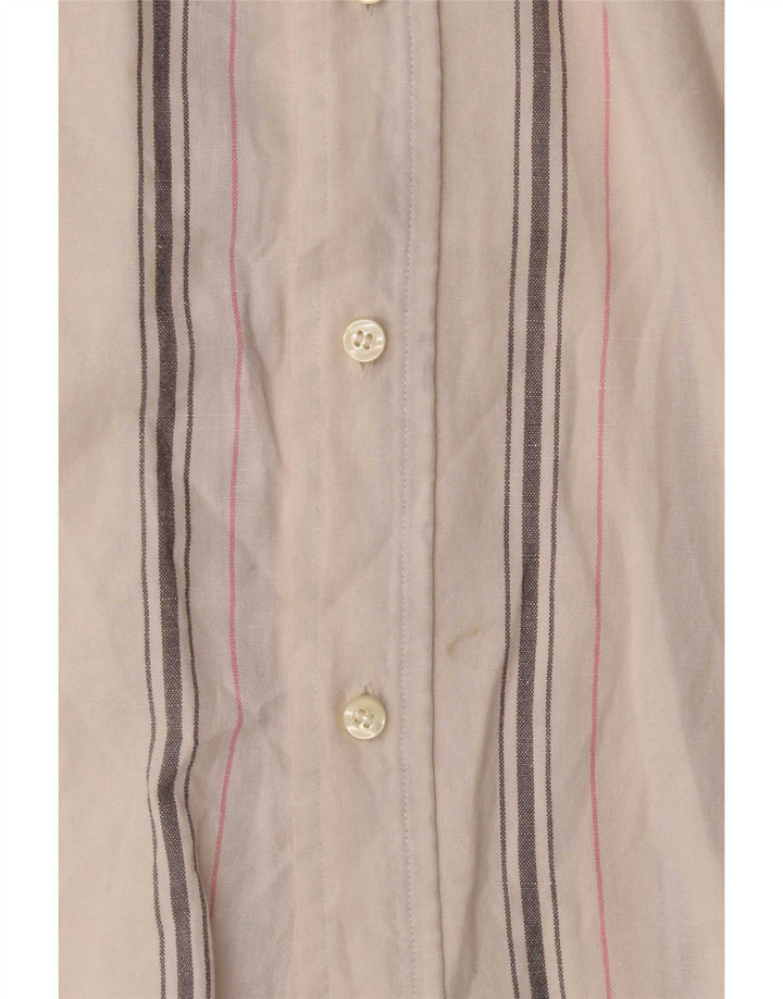 Camicia a maniche corte da uomo Murphy & Nye XL a righe bianche