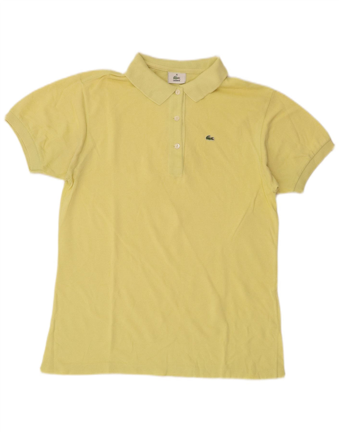 Polo da donna Lacoste taglia 40 cotone giallo medio