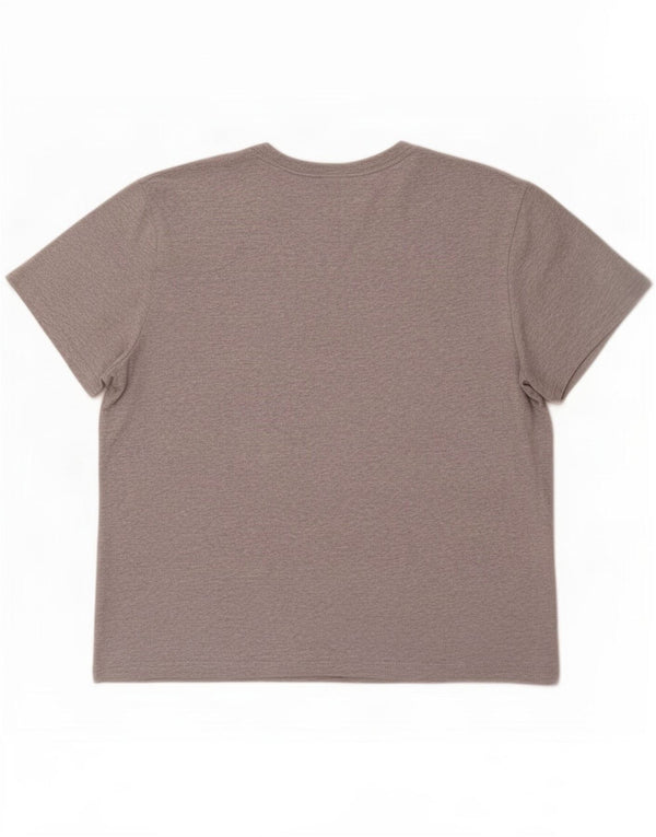 T-shirt grafica oversize da donna Adidas UK 12/14 Cotone grigio medio
