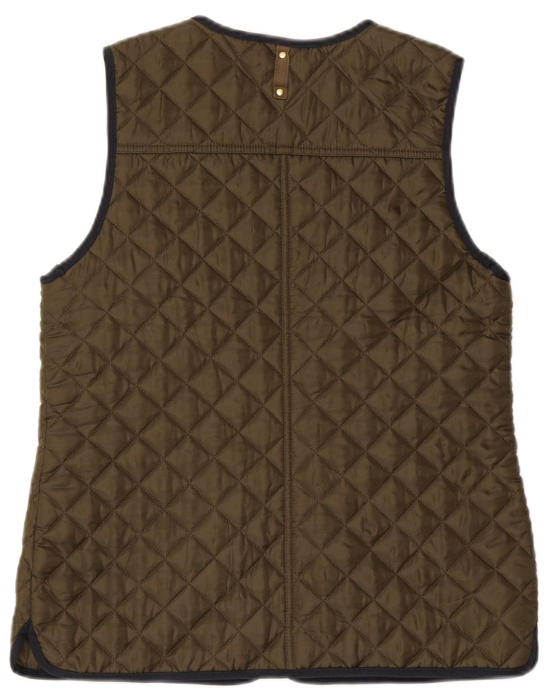 Gilet trapuntato da donna Tommy Hilfiger UK 12 medio poliestere kaki