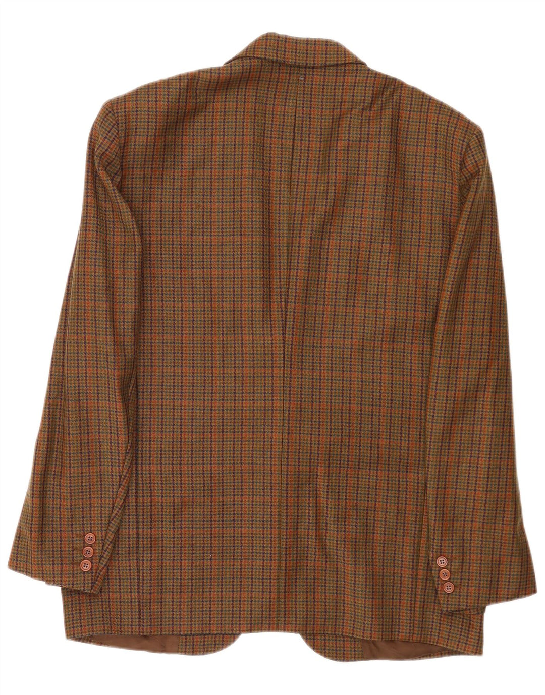 Giacca Blazer da Uomo a 2 Bottoni Monti IT 52 XL Lana Vergine Pied De Poule Marrone