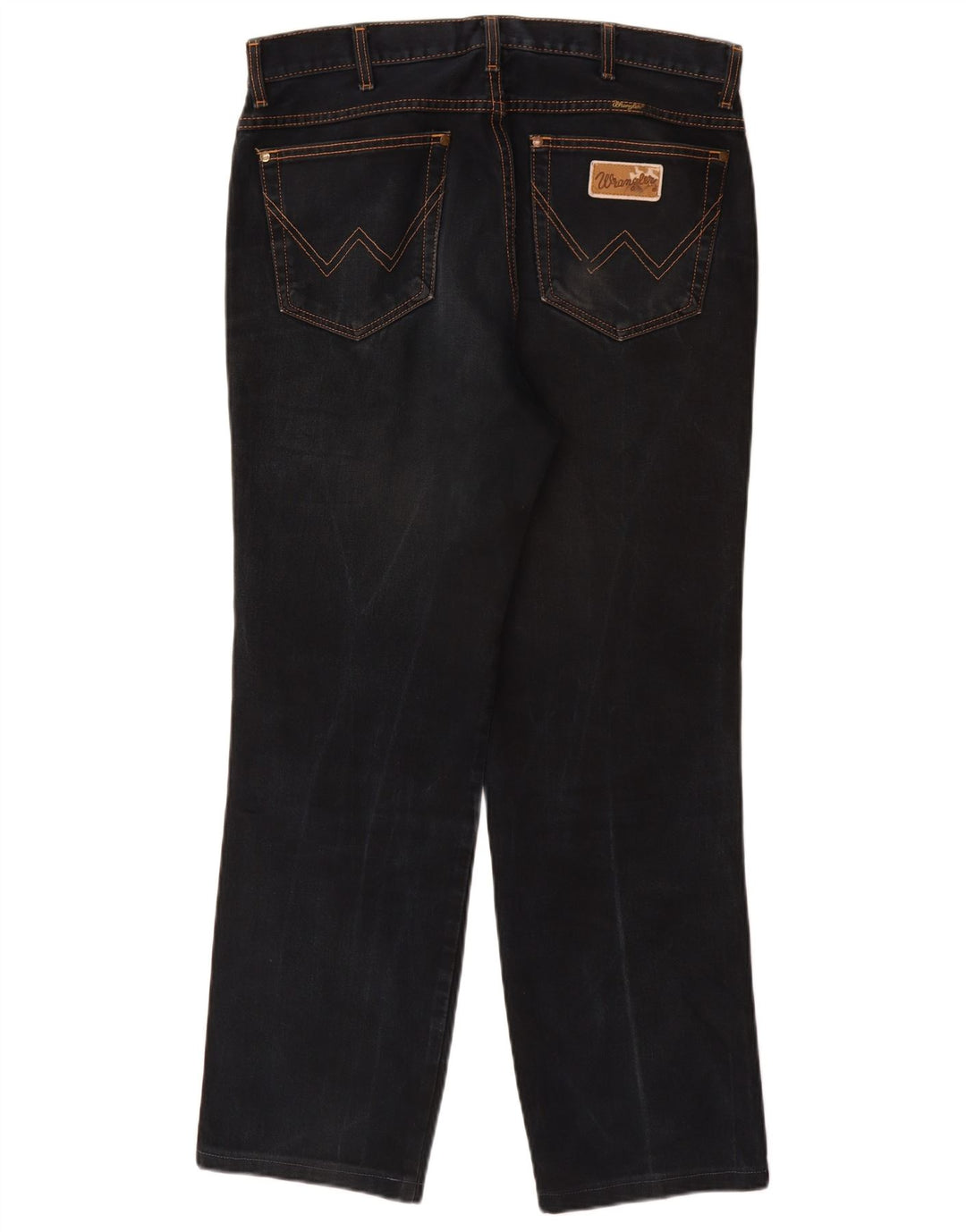 Jeans dritti da uomo Wrangler W34 L30 cotone blu navy