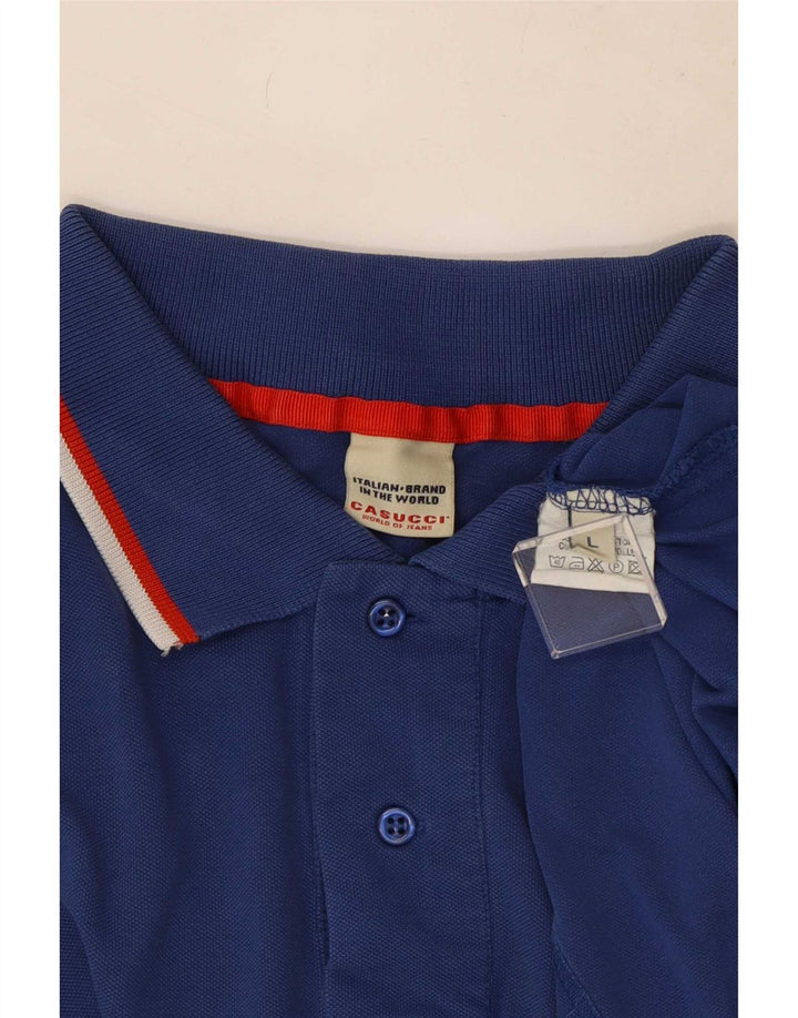Polo Uomo Casucci Cotone Righe Grandi Blu