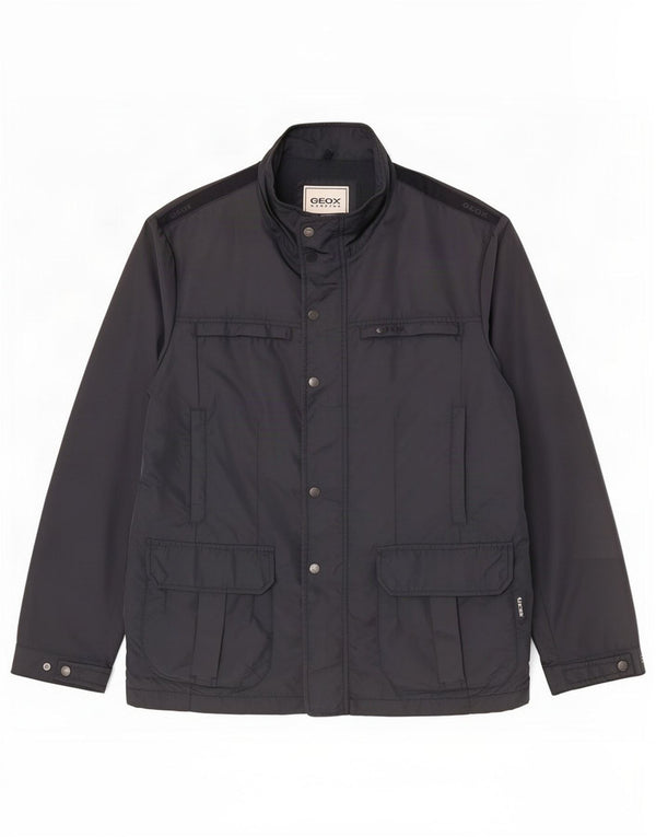 Geox Giacca utility da uomo UK 48 4XL Blu navy Poliammide