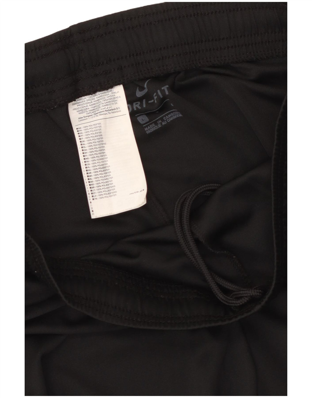 Pantaloncini sportivi da uomo Nike Large neri in poliestere