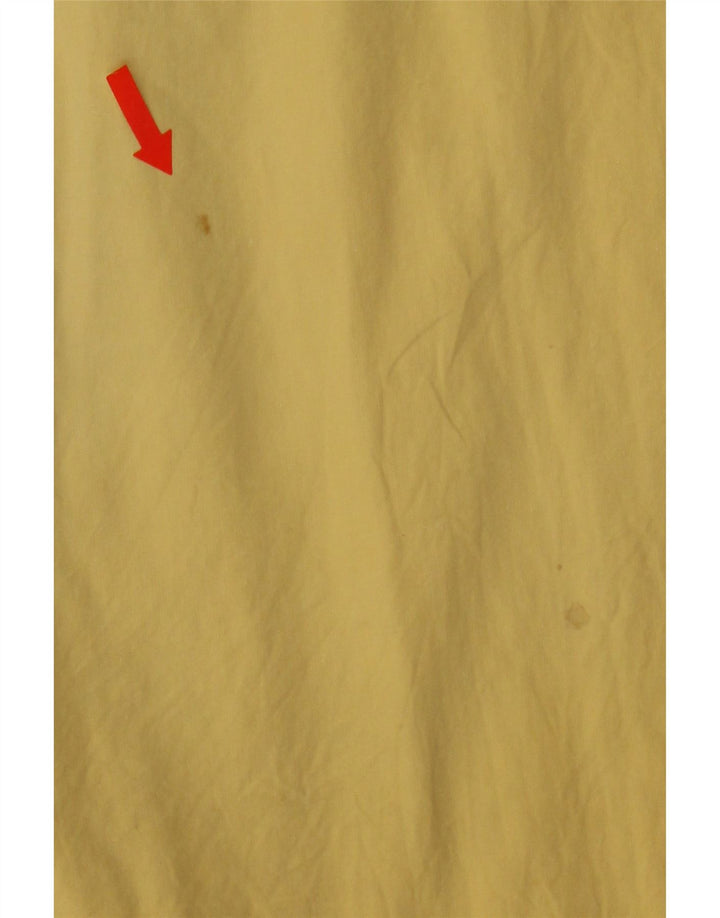 VINTAGE Mens Short Sleeve Shirt Large Yellow Cotton Vintage Vintage and Second-Hand Vintage from Messina Hembry 