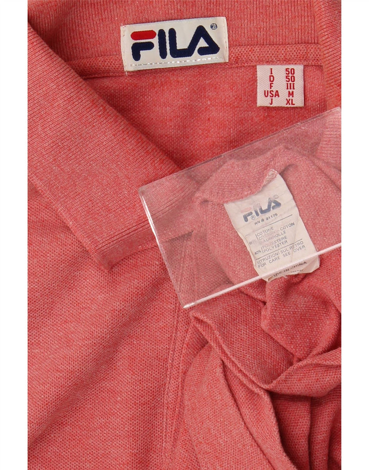 Polo Uomo Fila IT 50 Medio Rosso Cotone