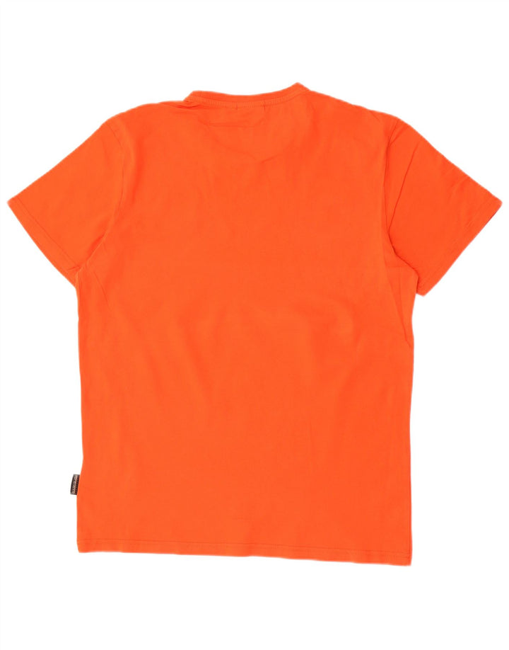 T-shirt da uomo Napapijri Top in cotone arancione medio