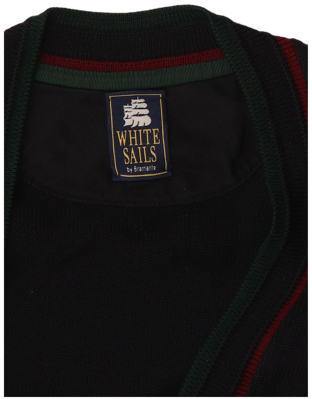 Maglione cardigan da uomo White Sails grande blu navy