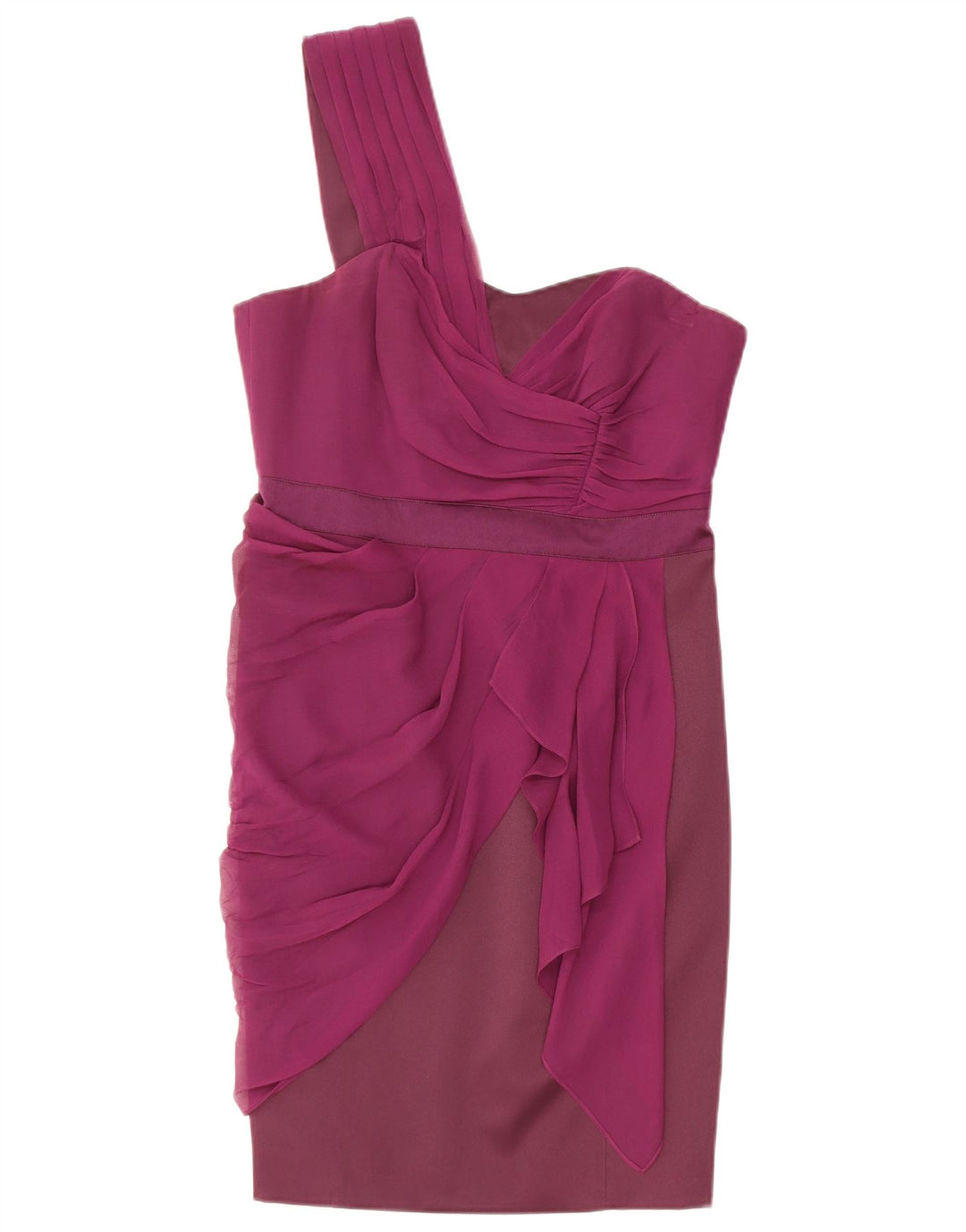 Abito monospalla da donna Karen Millen UK 12 Poliestere viola medio