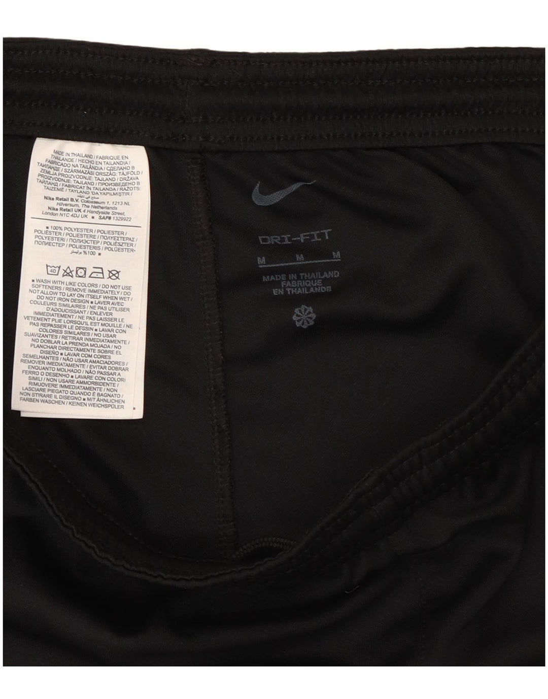 Pantaloncini sportivi Nike da donna Dri Fit UK 12 medio nero poliestere