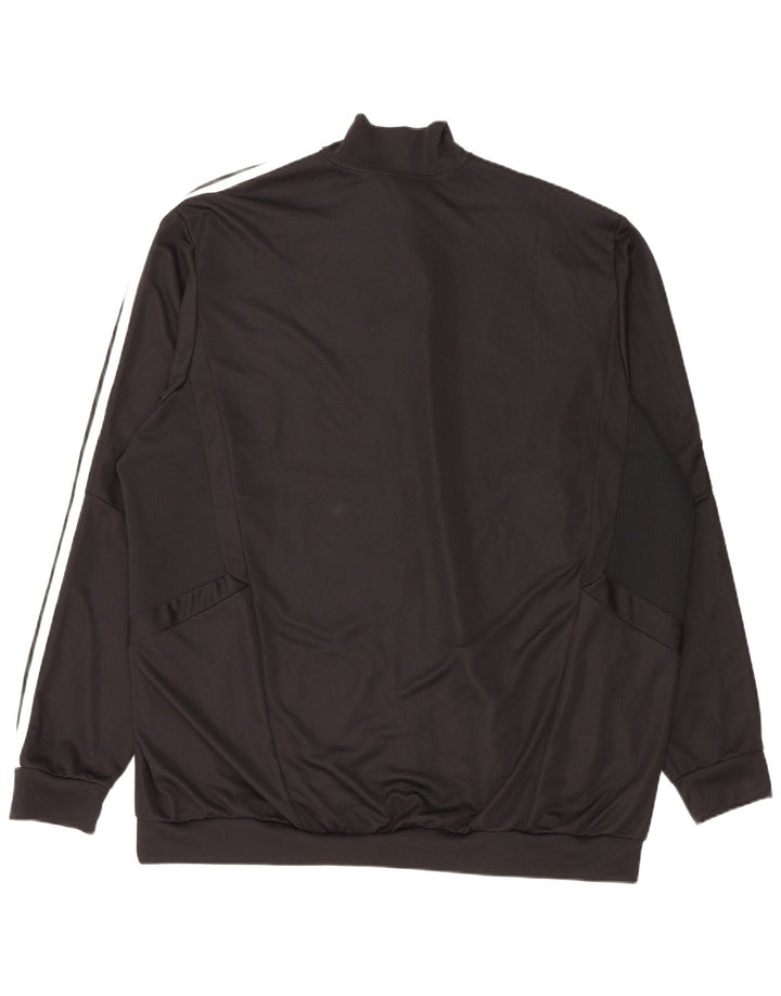 Giacca da tuta da uomo Adidas 3XL poliestere color block nero