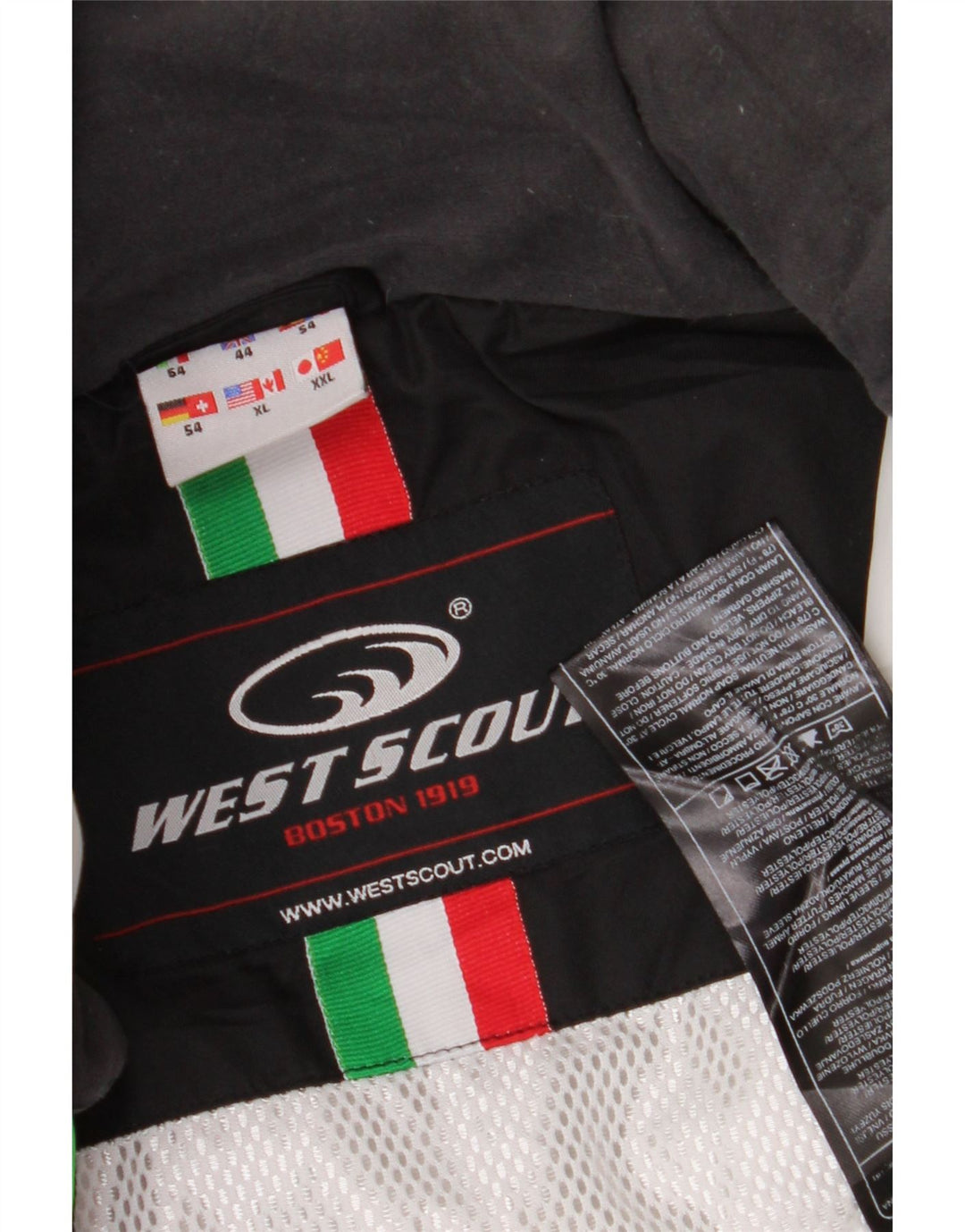 Giacca a vento da uomo West Scout UK 44 2XL Poliestere color block bianco
