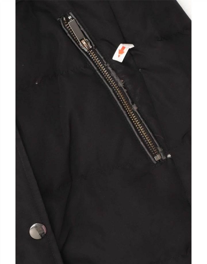 Cappotto imbottito oversize con cappuccio da donna Phase Eight UK 12 medio nero