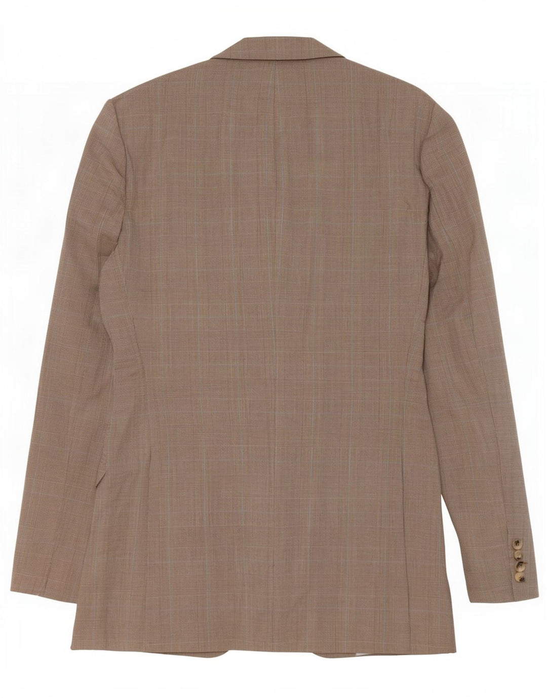 Giacca blazer da uomo a 2 bottoni Hugo Boss EU 48 lana vergine scozzese marrone medio