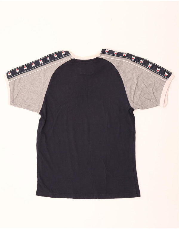 T-shirt grafica da donna Champion Top UK 18 XL Blu navy Colourblock