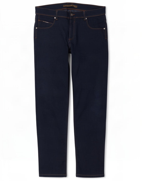 Zara Jeans slim da donna EU 44 Large W34 L29 Blu navy