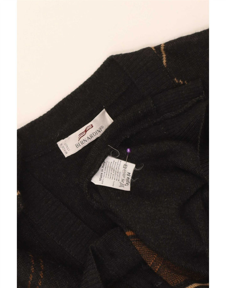 Maglione cardigan da uomo Bernardi IT 54 XL grigio a rombi/lana diamante