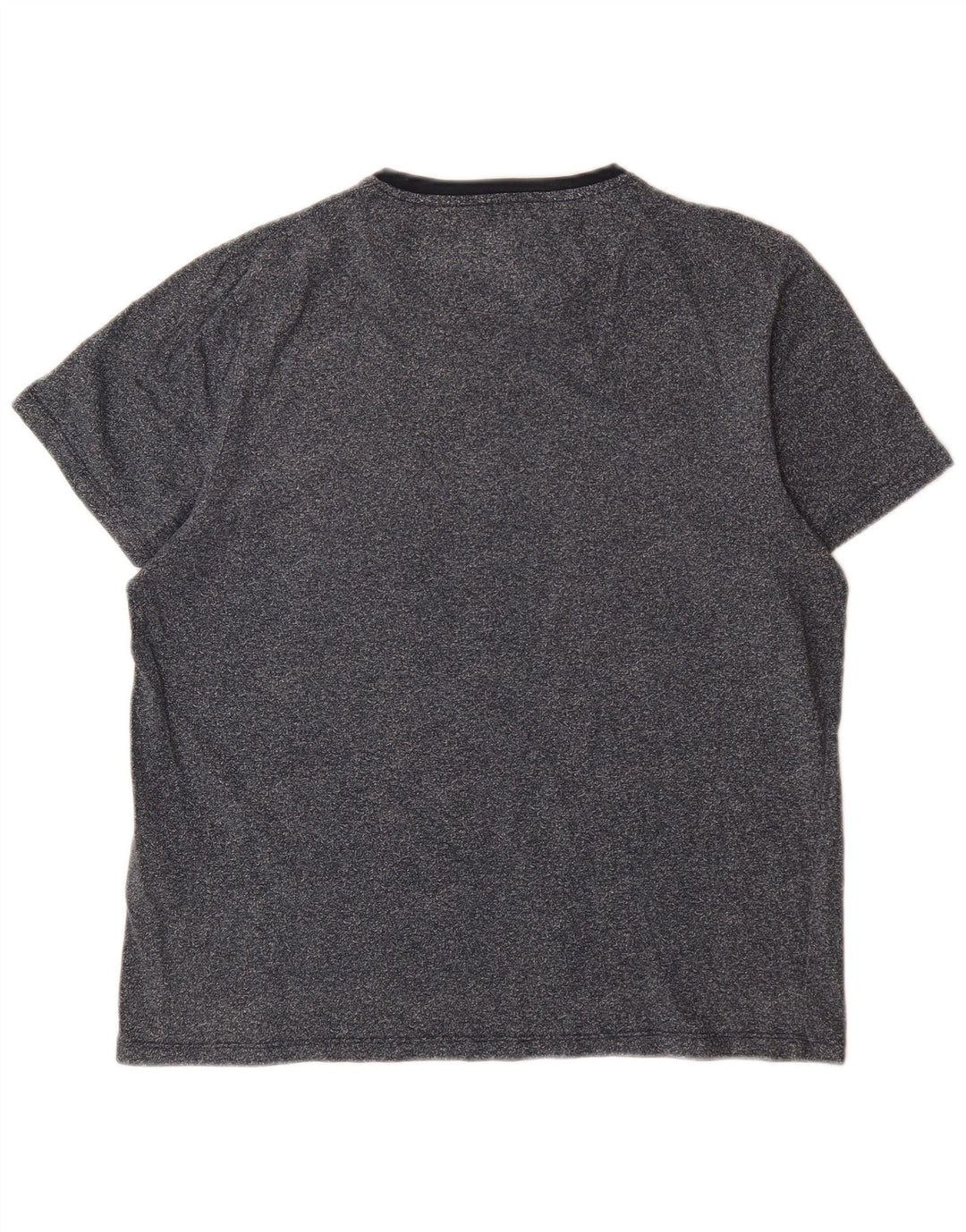 T-shirt da uomo Ted Baker taglia 4 grande in cotone screziato blu navy