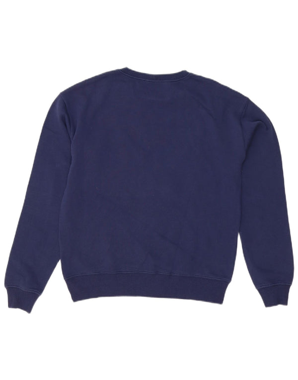 Felpa grafica per ragazze Benetton 13-14 anni 3XL cotone blu navy