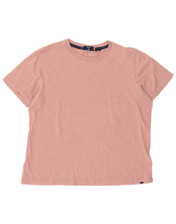 T-shirt da donna Superdry Top UK 14 grande cotone rosa