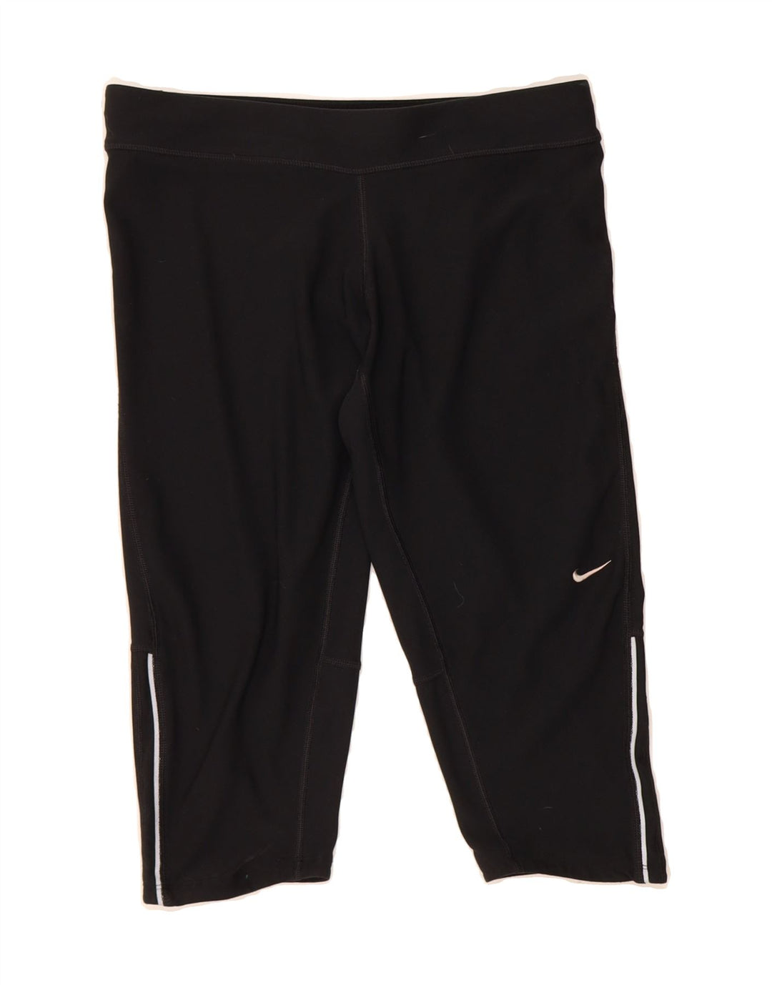 NIKE Womens Dri Fit Bermuda Sport Shorts UK 14 Medium Black Polyester Vintage Nike and Second-Hand Nike from Messina Hembry 