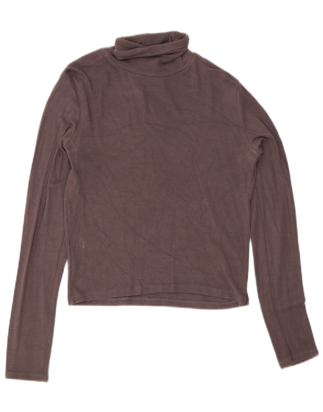 Top corto da donna Zara a maniche lunghe UK 14 grande grigio