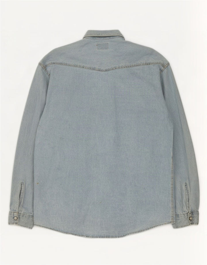 Camicia di jeans da uomo Vagabond Blu medio